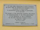 Pamětní deska vojákům 10 MD od občanů Ioly<br><i>Commemoration plaque to the 10th MD soldiers from the people of Iola di Montese</i>