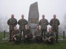 Fotografie před památníkem věnovaným 10 MD<br><i>Photo in front of the monument dedicated to the 10th MD soldiers</i>