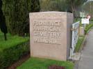 Vstupní brána Florentského vojenského hřbitova<br><i>Florence Military Cemetery entrance gate</i>